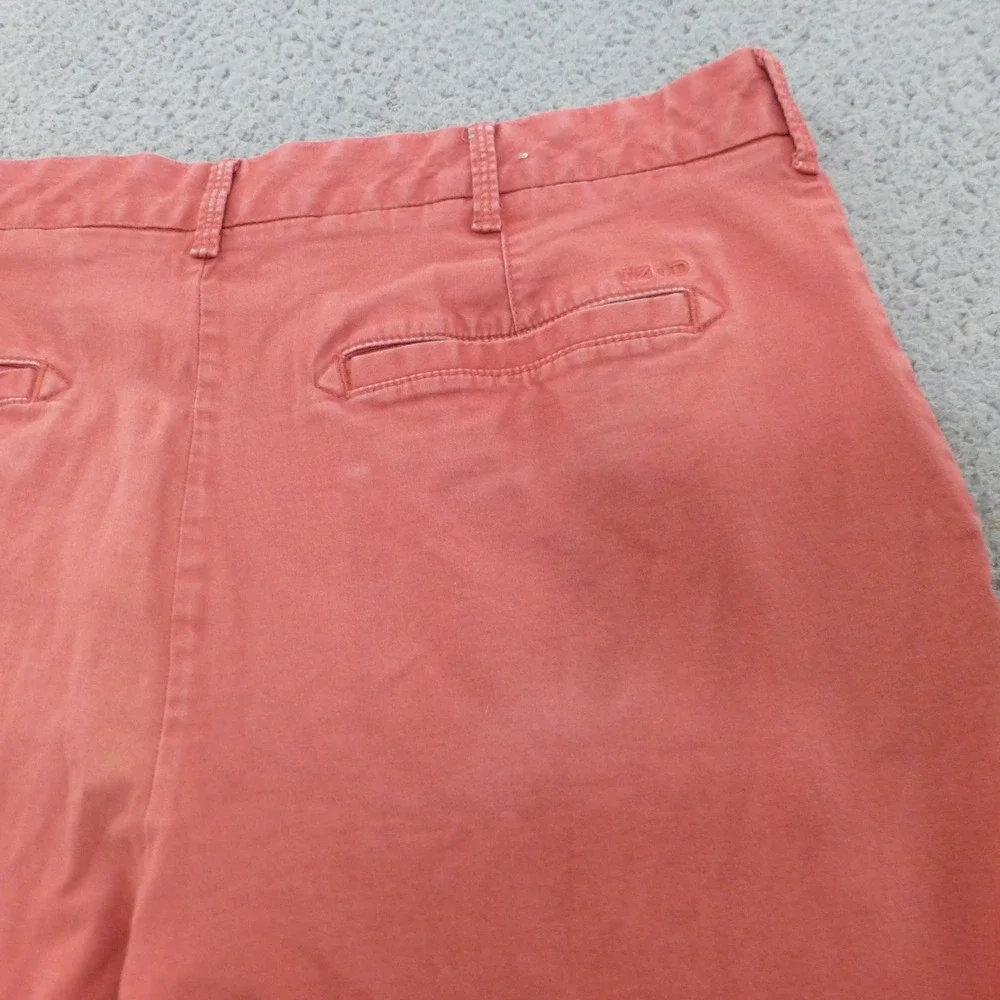 IZOD Shorts Mens 36 Coral Pink Stretch Cotton Flat Front Chino 9